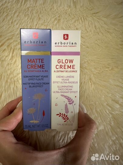 Erborian Matte, Glow Crème и CC Water