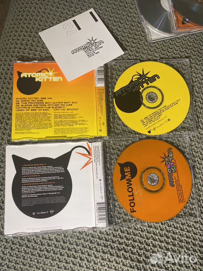 Atomic Kitten cd singles фирменные