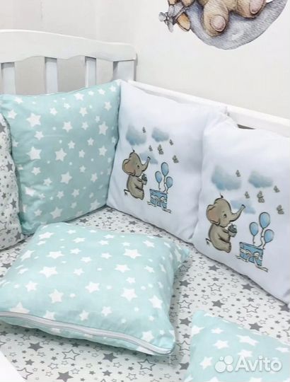 Бортики в детскую кроватку