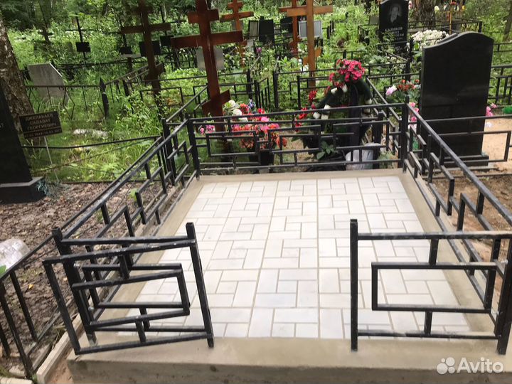 Памятники установка, изготовление, плитка, цоколя