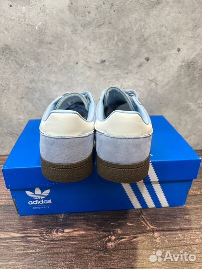 Кеды adidas spezial голубые