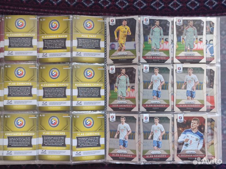 Базовые карты Panini Чемпионат Европы 2016. Prizm