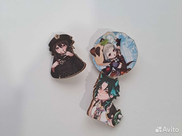Аниме, мин дакимакура, значки мет/дер,брелки
