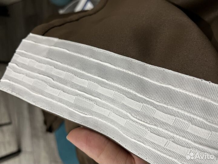 Шторы блэкаут коричневые