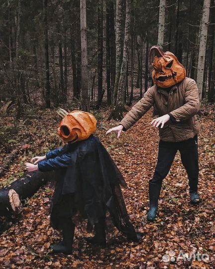 Поделка Детская Осень Маска Тыква Хэллоуин