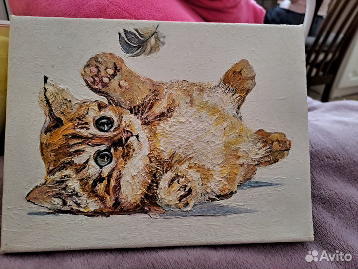 Картина котик