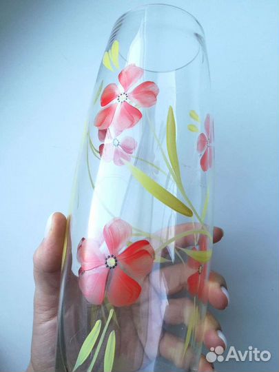 Советская ваза ручная роспись