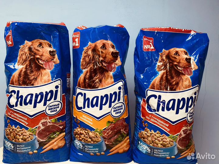 Корм для собак chappi pedigree