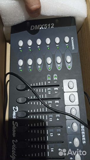 DMX 512 консоль (контроллер световой пульт)