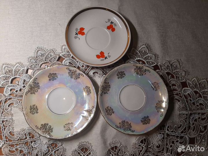 Супница,Тарелка, блюдце СССР фарфор обновлено
