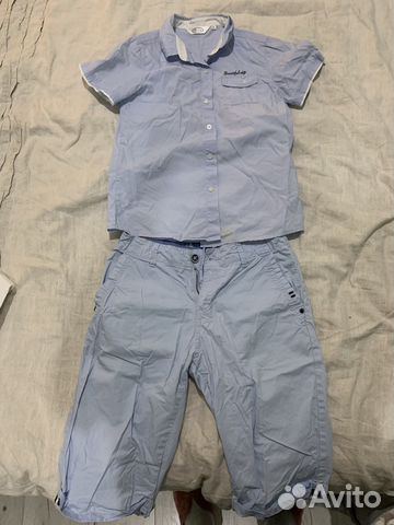 Рубашка и шорты на мальчика 10 лет