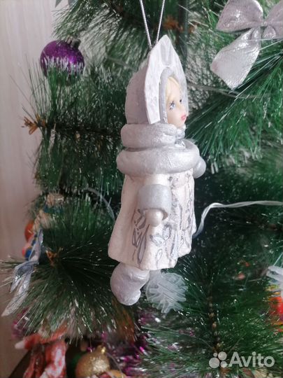 Ватные елочные игрушки