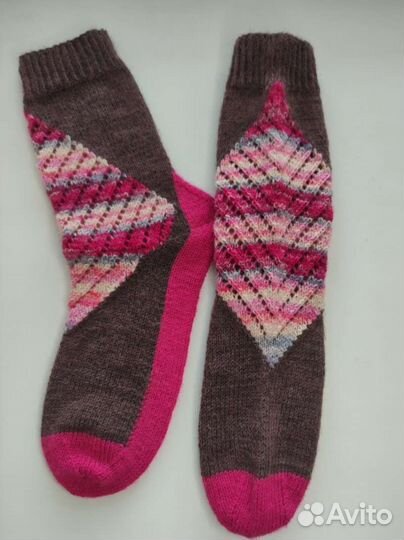 Носки шерстяные женские ручной работы