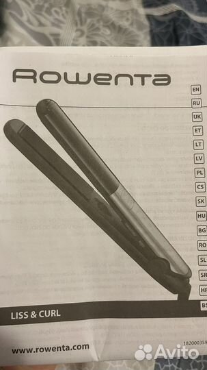 Выпрямитель для волос rowenta