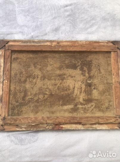 Картина маслом на холсте старинная