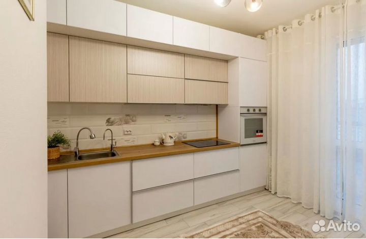 Кухня на заказ прямая белая цена за всё