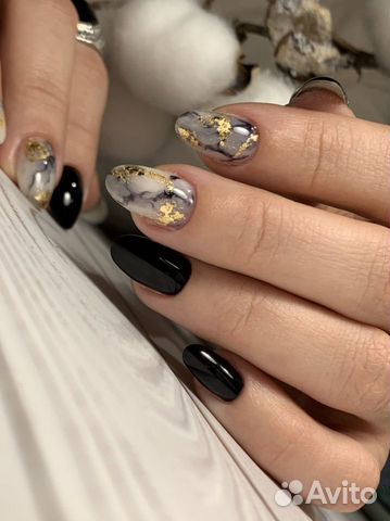 Маникюр с покрытием, наращивание ногтей