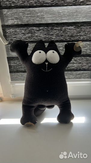 Кот на стекло мягкая игрушка кот с яйцами