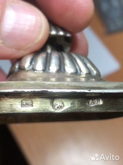 Сахарница серебряная 84 пробы