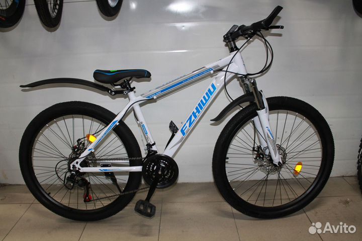 Скоростной велосипед Бело синий новый