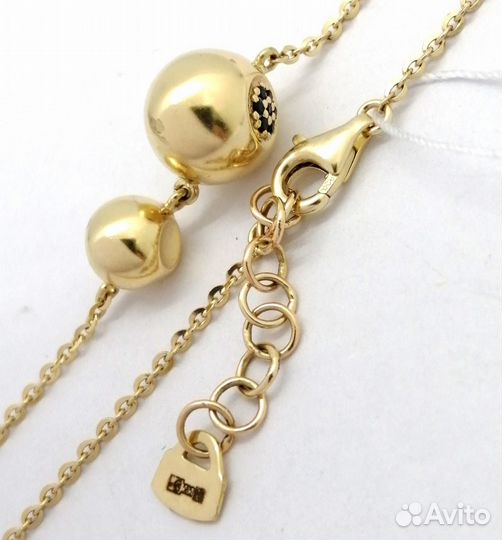 Цепь / размер 47 / 5,80г / Золото585 / фианиты круглые