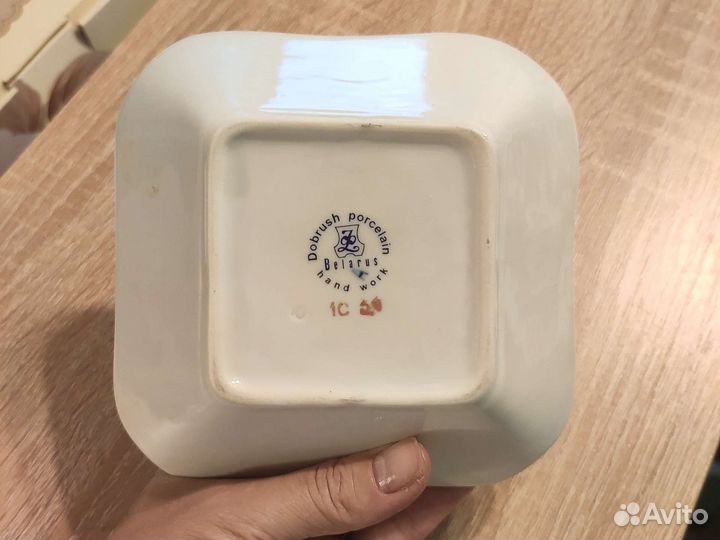 Гжель блюдо розетка миска фарфор Беларусь