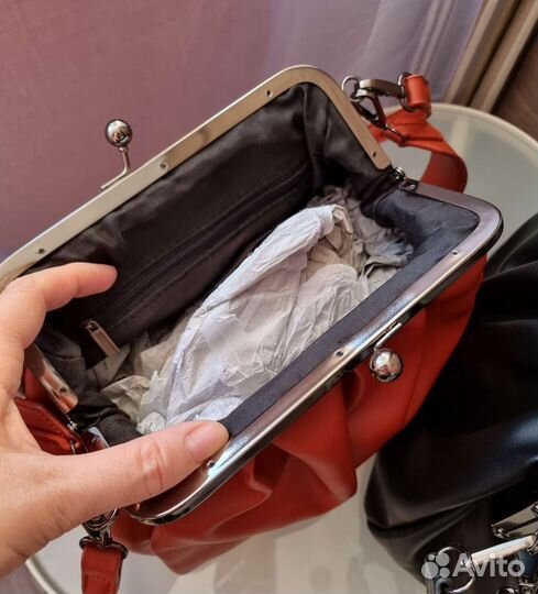 Сумка женская бордовая