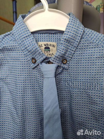 Новый костюм рубашка+жилет LC waikiki