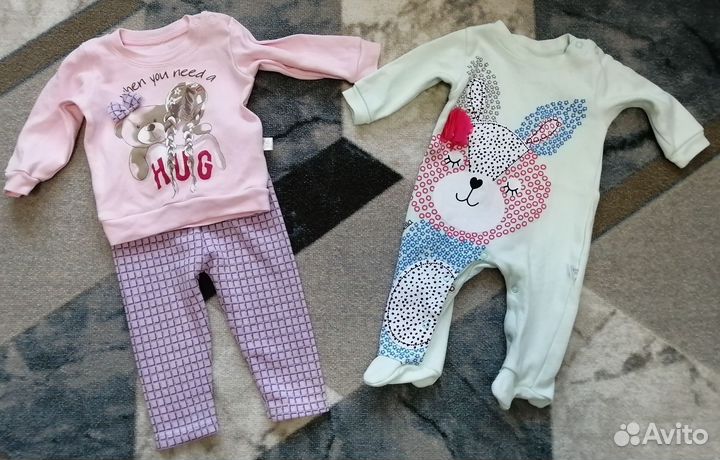 Детские вещи пакетом на девочку 68 74