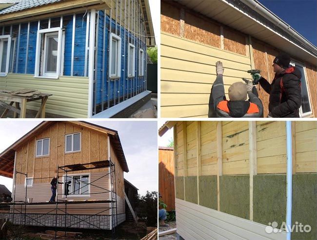 Монтаж сайдинга/ Фасадные работы под ключ