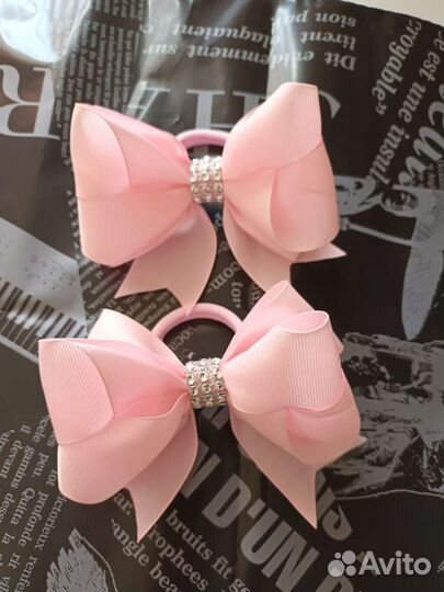 Бантики однотонные