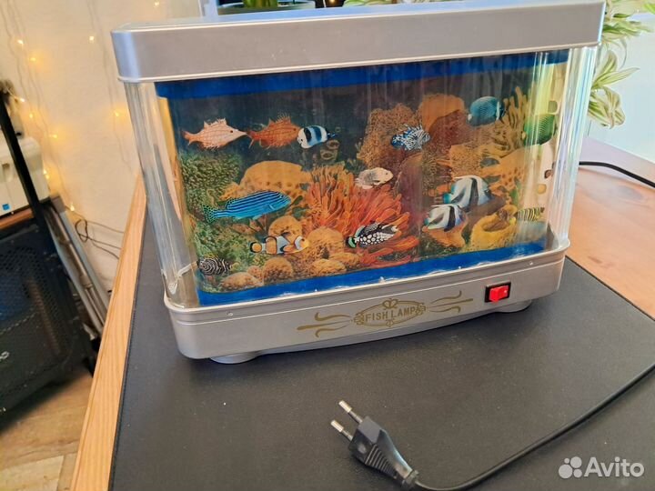 Светильник,лампа аквариум, ночник