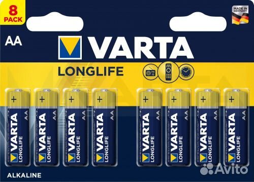 Батарея varta LR6(AA) 8 шт