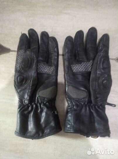 Мотоперчатки кожаные мужские