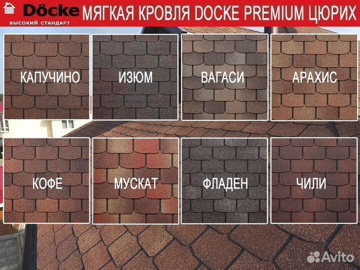 Мягкая кровля Docke Premium Цюрих