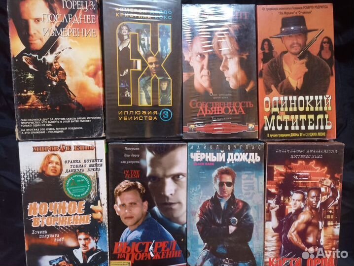 Видеокассеты vhs с фильмами.Боевики,триллеры и др
