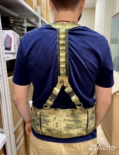 Боевой пояс с баллистическим пакетом и лямками Бр1