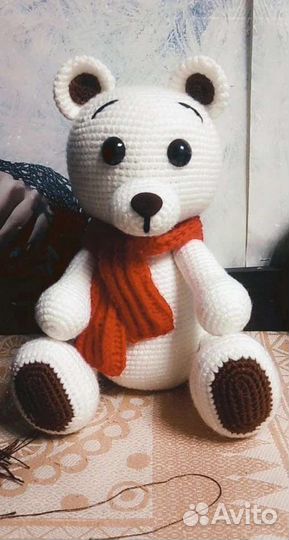 Сова 1) Пряжа Ализе плюшевая 2) детская навинка