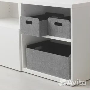 Best бесто Коробка, серый, 25x31x15 см IKEA
