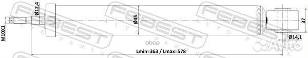 Амортизатор задний GAS.twin tube 26110-002R Febest