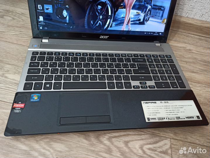 Стильный acer V3 551G. AMD A6 3.2Ghz\6GB\500GB