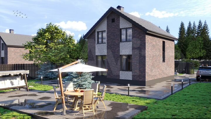 Коттедж 110 м² на участке 6 сот.