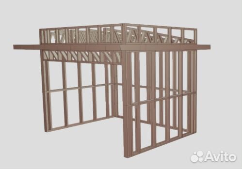 Торговый павильон, киоск, ларек из лстк под ключ