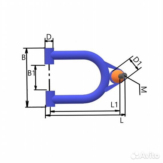 Рычаг подвески верхний Termit Junior (без шаровых)