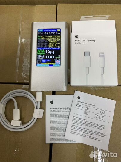 Кабель Apple USB-C to Lightning оригинал