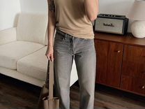 Новые джинсы Zara TRF wide-LEG MID-rise