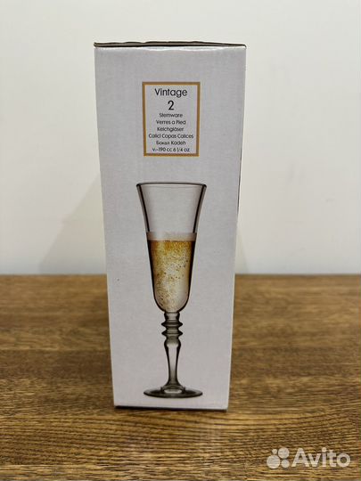 Набор свадебных фужеров бокалов для шампанского