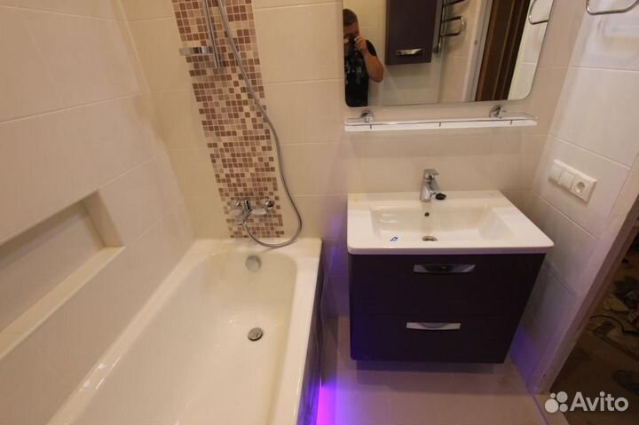 Ремонт ванной комнаты и туалета под ключ