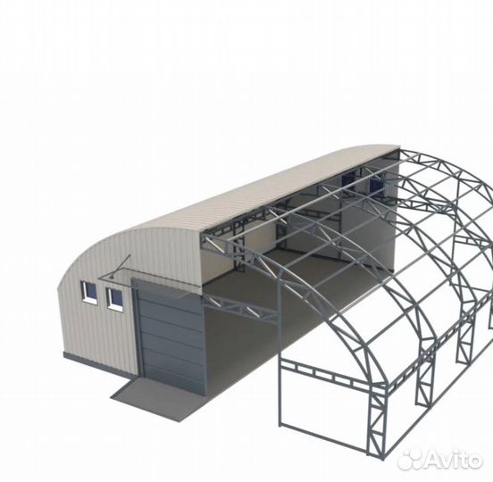 Аренда части ангара 250м