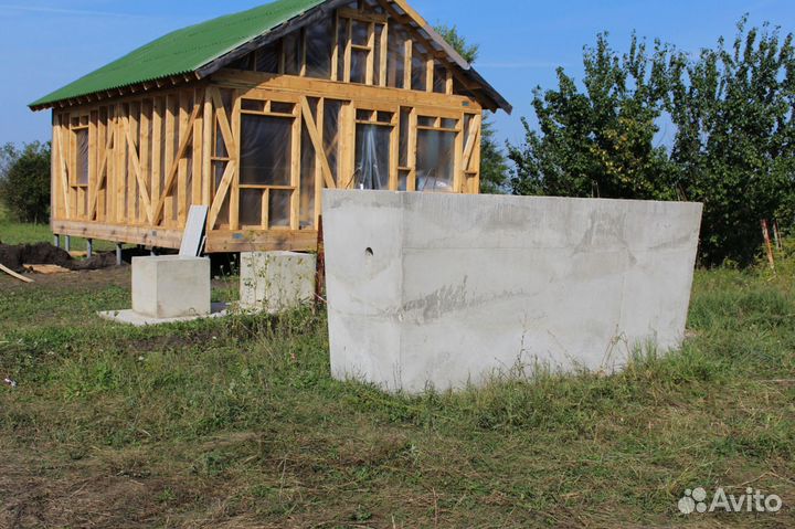 Септик из бетонных колец под ключ с установкой